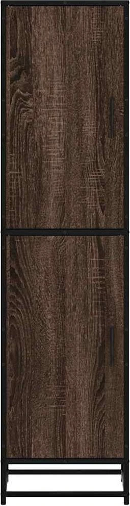 Highboard Rudas ąžuolas 35,5x35x139 cm Mediena ir metalas