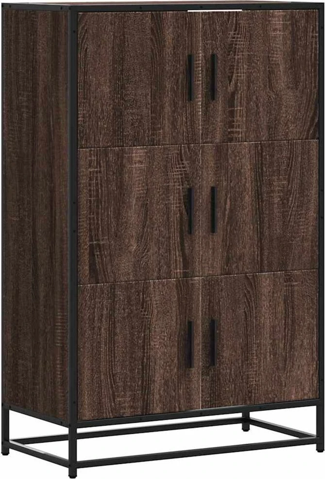 Highboard Rudas ąžuolas 68x35x106,5 cm Mediena ir metalas