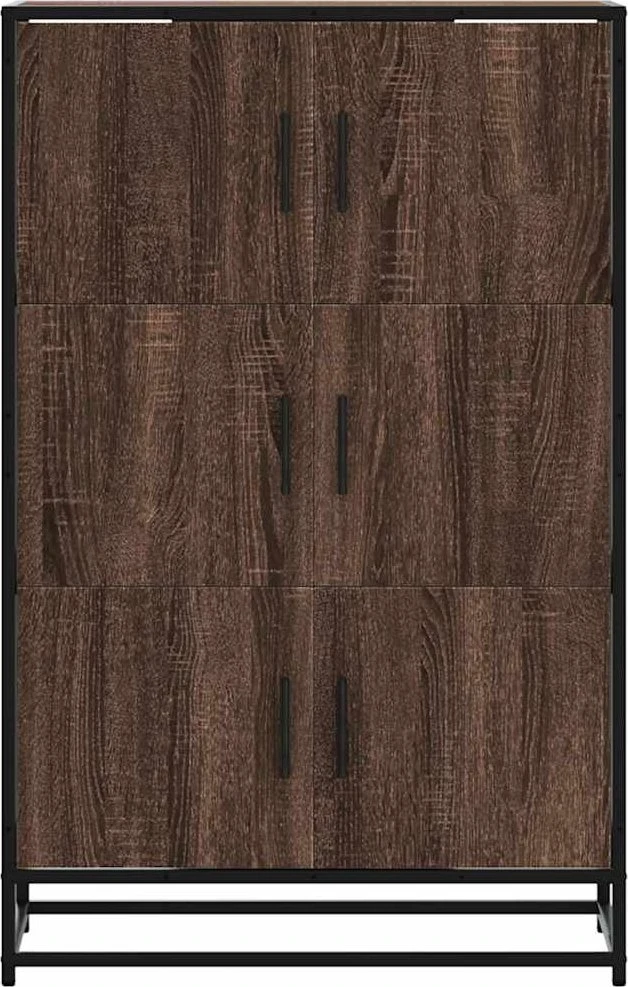 Highboard Rudas ąžuolas 68x35x106,5 cm Mediena ir metalas