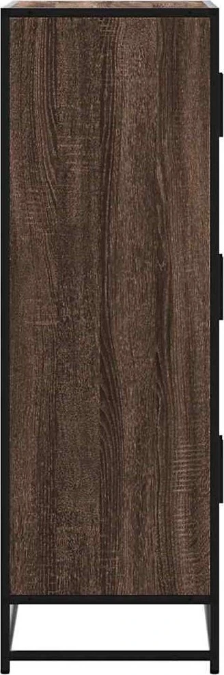 Highboard Rudas ąžuolas 68x35x106,5 cm Mediena ir metalas