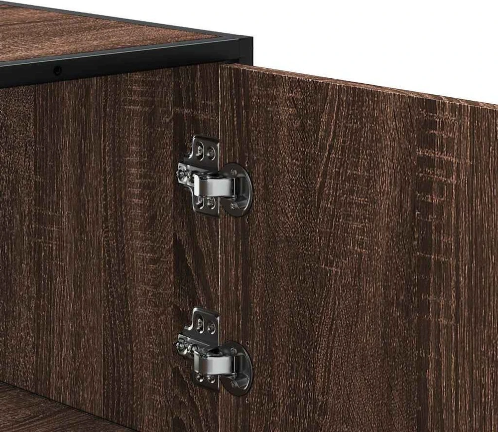 Highboard Rudas ąžuolas 68x35x106,5 cm Mediena ir metalas