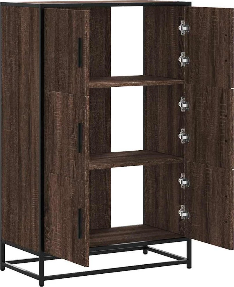 Highboard Rudas ąžuolas 68x35x106,5 cm Mediena ir metalas