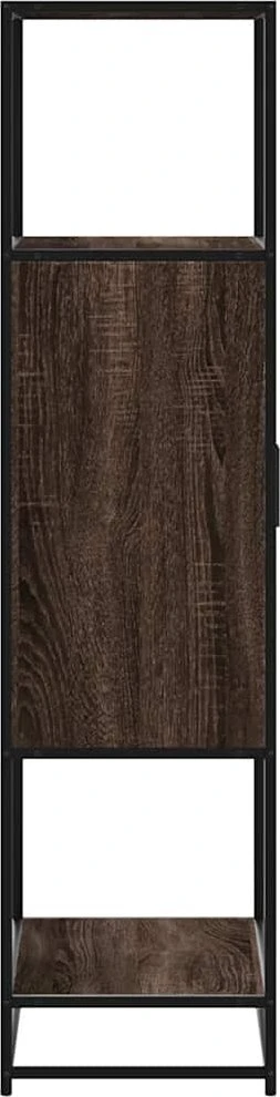 Highboard Rudas ąžuolas 68x35x139 cm Mediena ir metalas