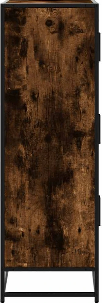 Highboard Rūkytas ąžuolas 68x35x106,5 cm Mediena ir metalas