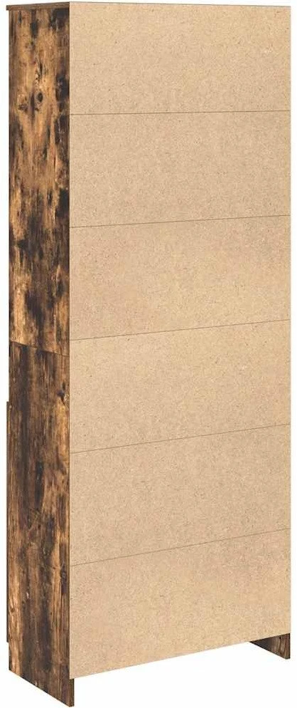 Komoda, dūminio ąžuolo spalvos, 70x35x180cm, apdirbta mediena