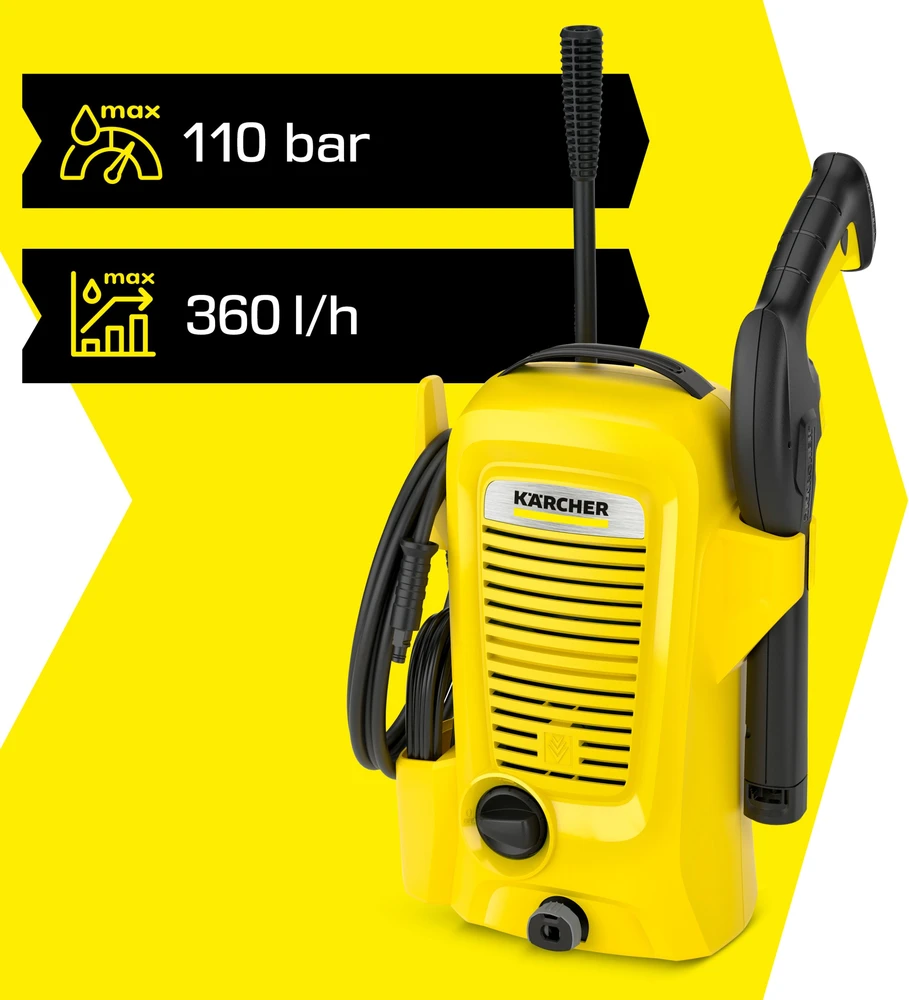 Aukšto slėgio plovykla Kärcher K 2 Universal Edition, 360 l/h, 1400 W