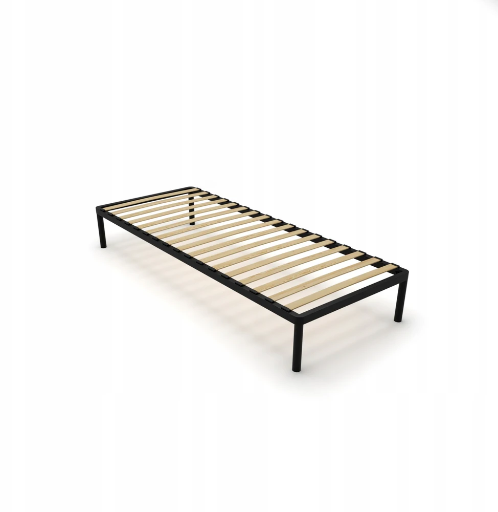 Auping Lovos rėmas BED ALU 80x200 Metalinis Medinės Juostos Modernus Juodas