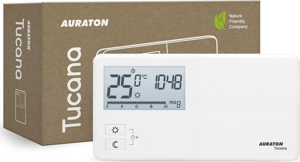 Savait., program., laidinis termostatas AURATON TUCANA, 2025