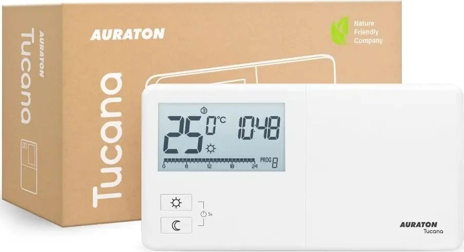 Savait., program., laidinis termostatas AURATON TUCANA, 2025