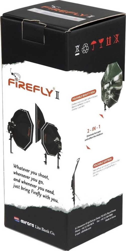 „Aurora Softbox“ reporterių blykstė „Octa“ 65 cm „Firefly II S“