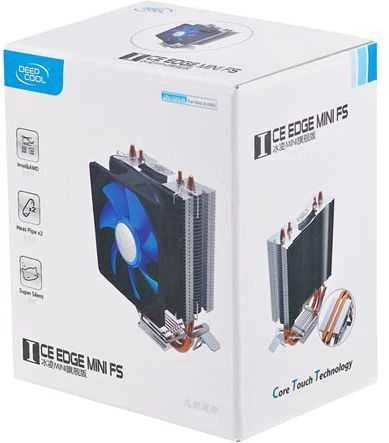 Deepcool „Ice Edge Mini FS“ universalus aušintuvas, 2 šilumos vamzdžiai, Intel LGA1700/1200/1151/1150/1155 ir AMD AM5/AM4 | Universalus | Deepcool | "Iceedge mini FS" | Universalus