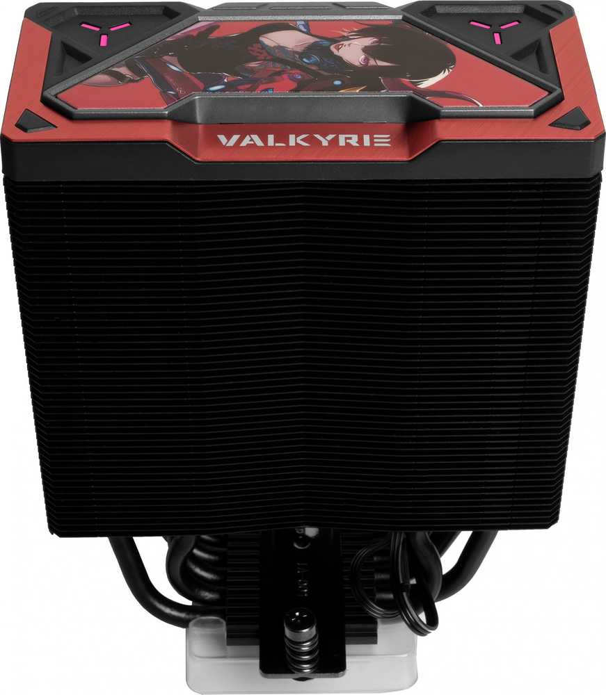 Aušinimo sistema - Valkyrie VK-AIRSL125B Juoda 2 Ventiliatorių Procesoriui