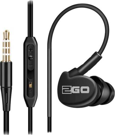 Ausinės 2GO 2GO In-Ear Sport-Ausinės ''Active'' m. Rufann.&Lautstärker. sw