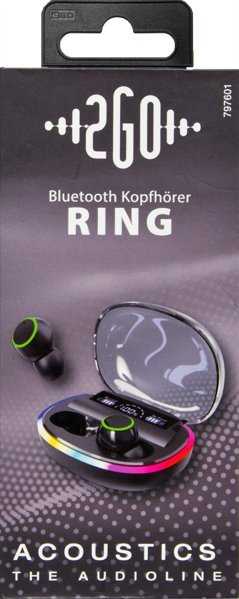 Ausinės 2GO Ring True Belaidės Stereo Juodas (797601)