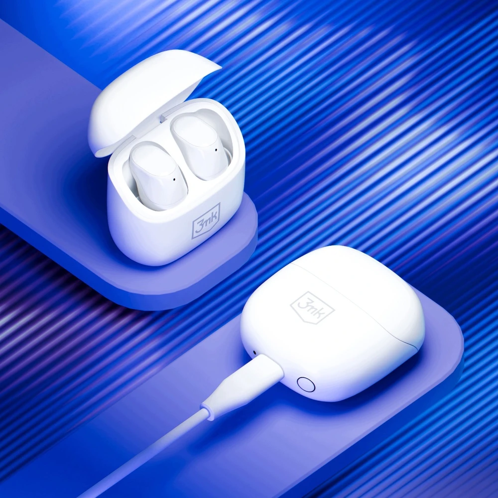 Ausinės 3mk BlitzBuds BT 6.0 balta