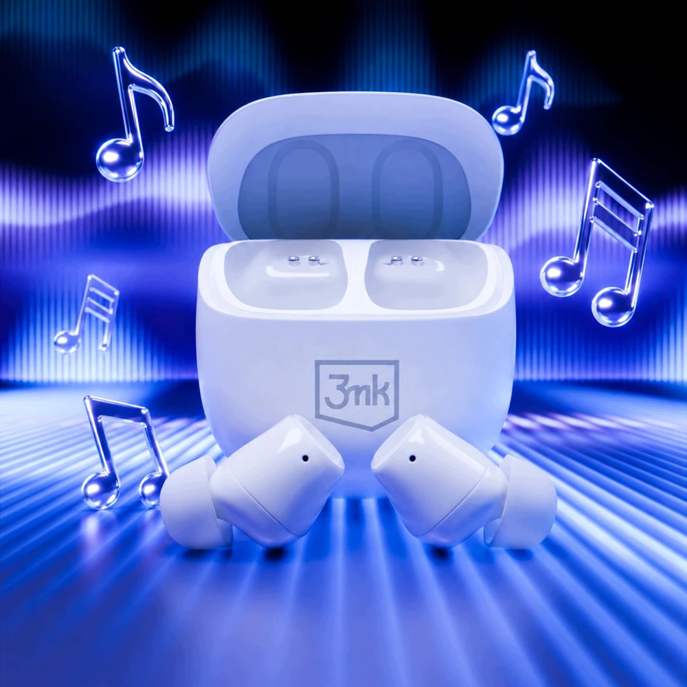 Ausinės 3mk BlitzBuds BT 6.0 balta