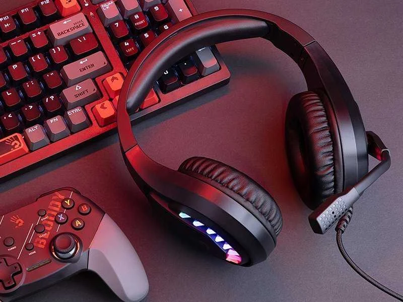 Ausinės A4Tech Bloody G200S USB+AUX3.5-4P juoda