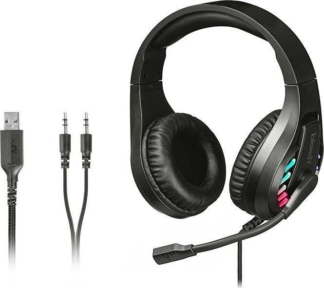 Ausinės A4Tech Bloody G200S USB+AUX3.5-4P juoda