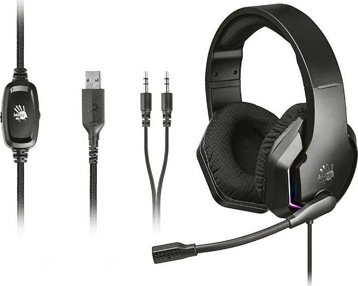 Ausinės A4Tech Bloody G260p USB+AUX3.5 juoda