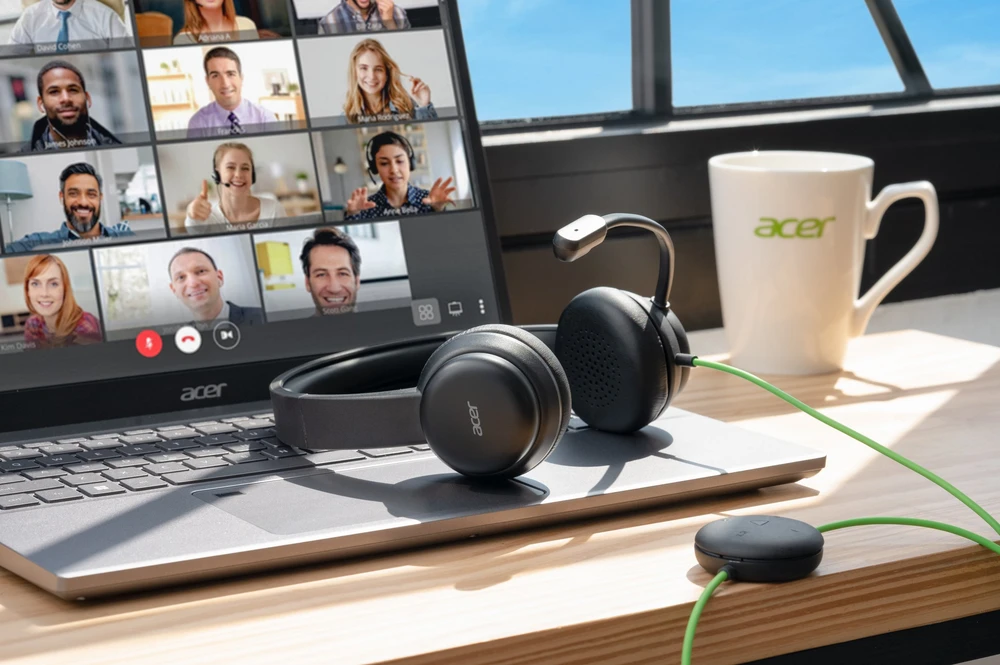 Acer Conference Ausinės | Su mikrofonu | USB Type-A | Juodas