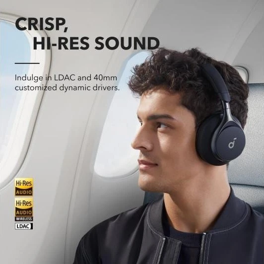 Ausinės Anker Soundcore Space One, Juodos
