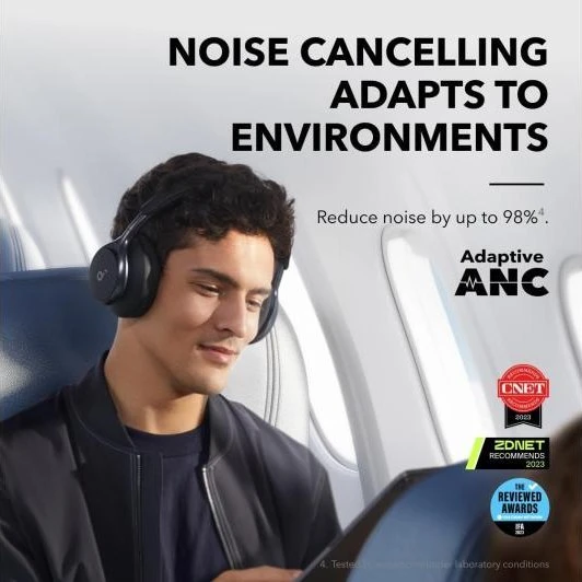 Ausinės Anker Soundcore Space One, Juodos