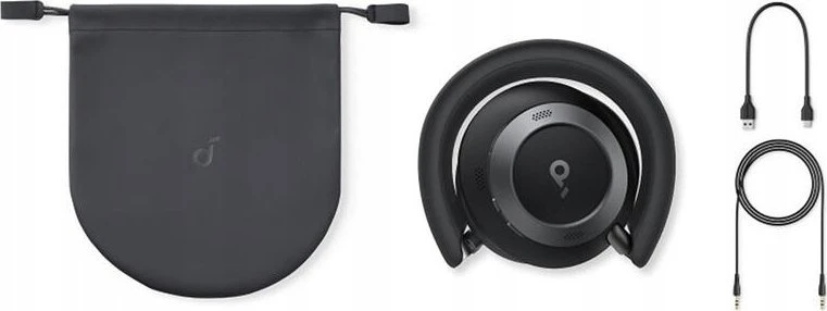 Ausinės Anker Soundcore Space One Pro, Juodos spalvos