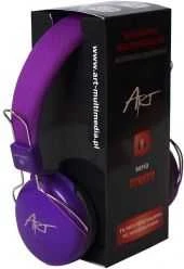 Wire ausinės Jack 3,5 mm Art AP-60C violet