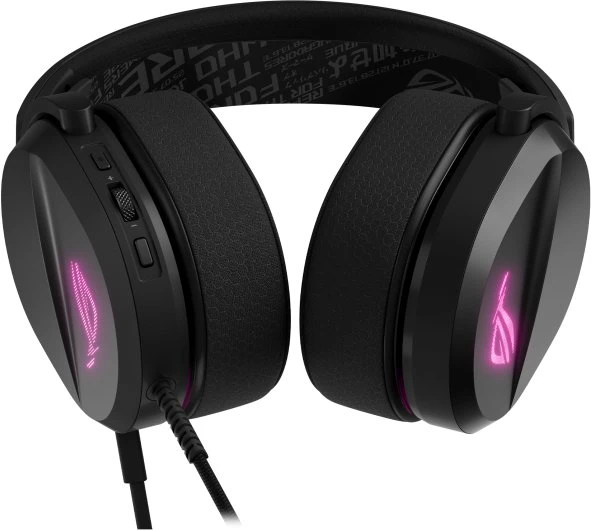 ASUS ROG Pelta Core, su laidu, Gaming, 20 - 20000 Hz, 300g, Ausinės, Juodas