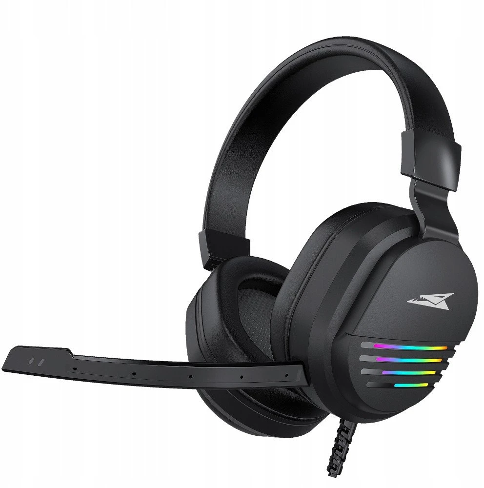 Baracuda BGH-011 juodos ausinės su RGB mikrofonu