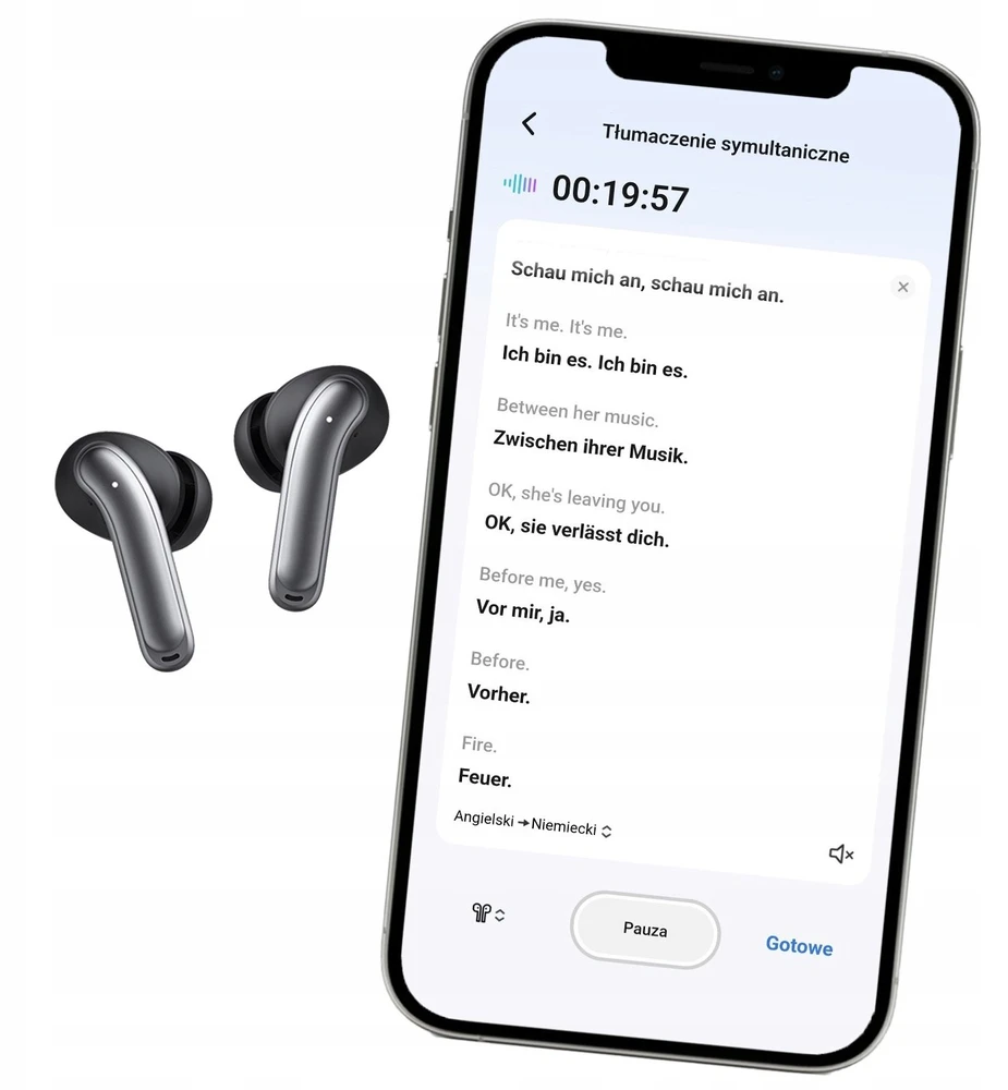 Audiocore belaidės ausinės, hybrid ANC, ENC, 6 microphones, įkrovimo dėklas, Tuya, AC591 PRO