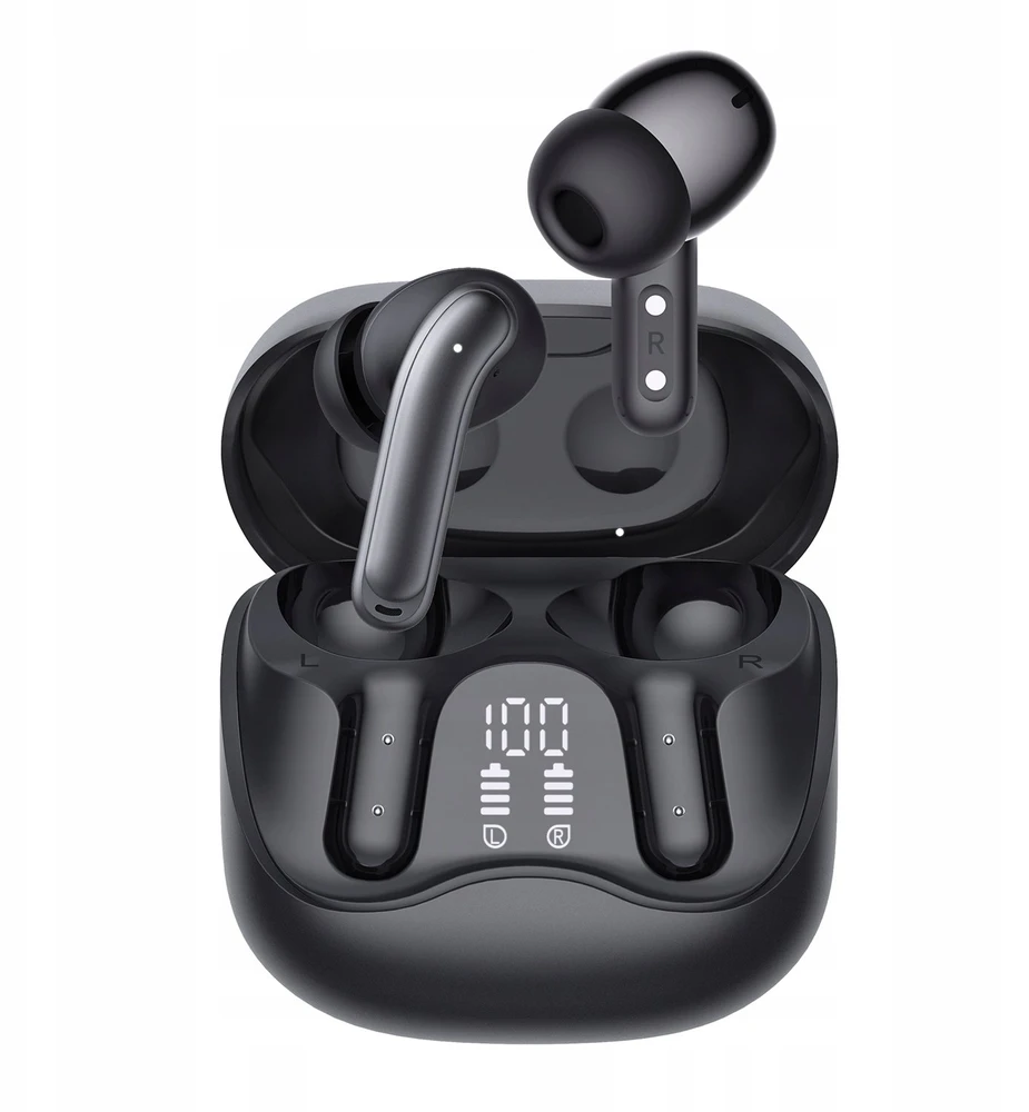 Audiocore belaidės ausinės, hybrid ANC, ENC, 6 microphones, įkrovimo dėklas, Tuya, AC591 PRO