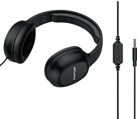 AWEI GM6 on-ear ausinės 3.5mm jack juodos spalvos