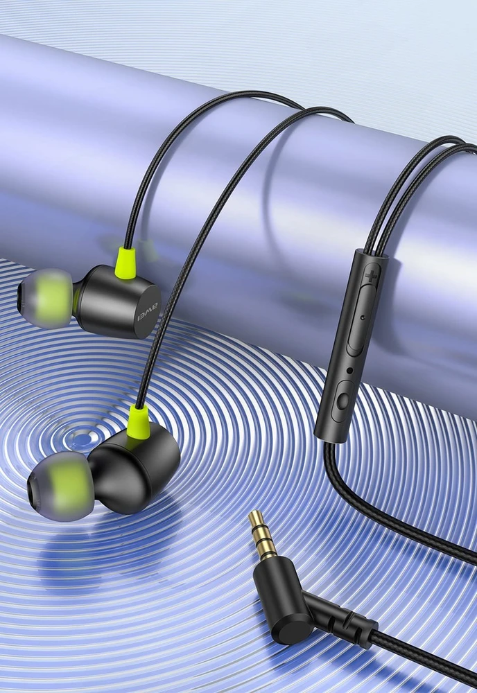 AWEI L5 stereo ausinės 3.5mm jack/juodos spalvos
