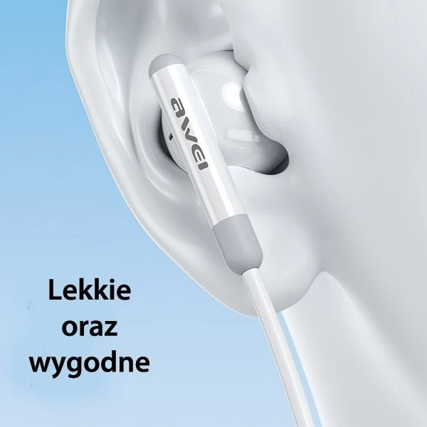 AWEI PC-6T USB stereo ausinės-C juodos spalvos