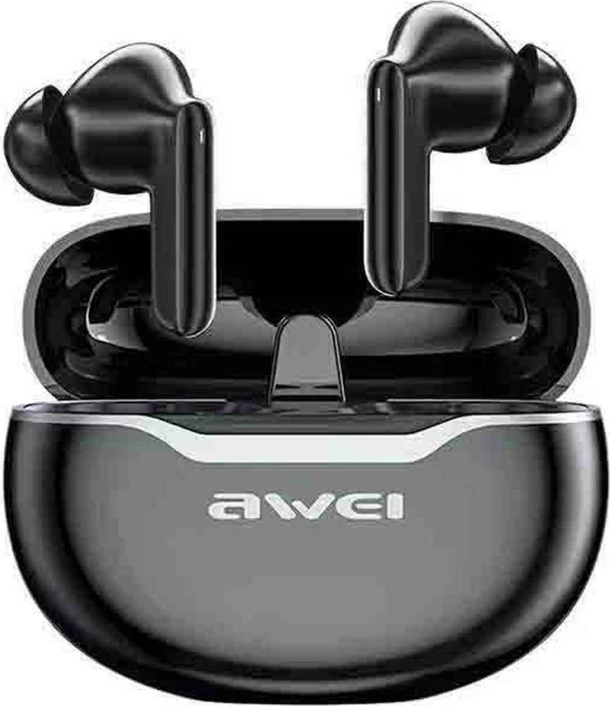Ausinės Awei Bluetooth 5.3 T50 ENC juodos spalvos