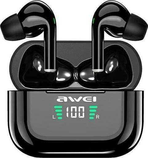 AWEI Bluetooth 5.1 T29P TWS ausinės + docking station juodos spalvos