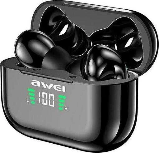 AWEI Bluetooth 5.1 T29P TWS ausinės + docking station juodos spalvos
