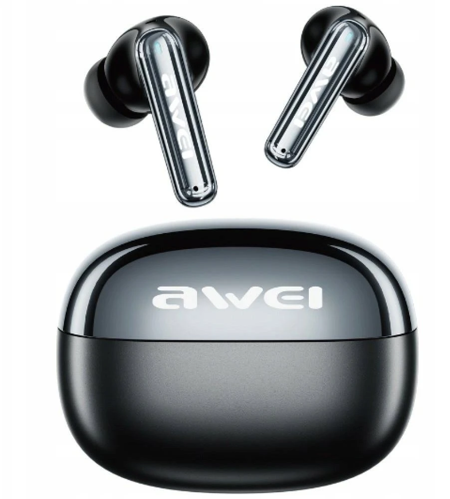 Awei Belaidės ausinės T92 ANC Pro with a charging dock juodos spalvos