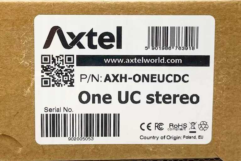 Ausinės Axtel ONE UC stereo USB-C
