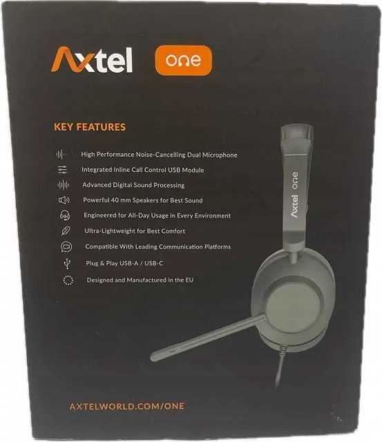 Ausinės Axtel ONE UC stereo USB-C