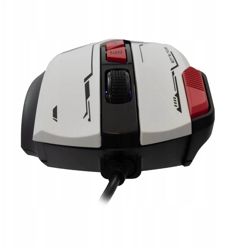 Baracuda žaidimų pelė MANTA, 8D, 12800 dpi, baltos spalvos (BGM-042)