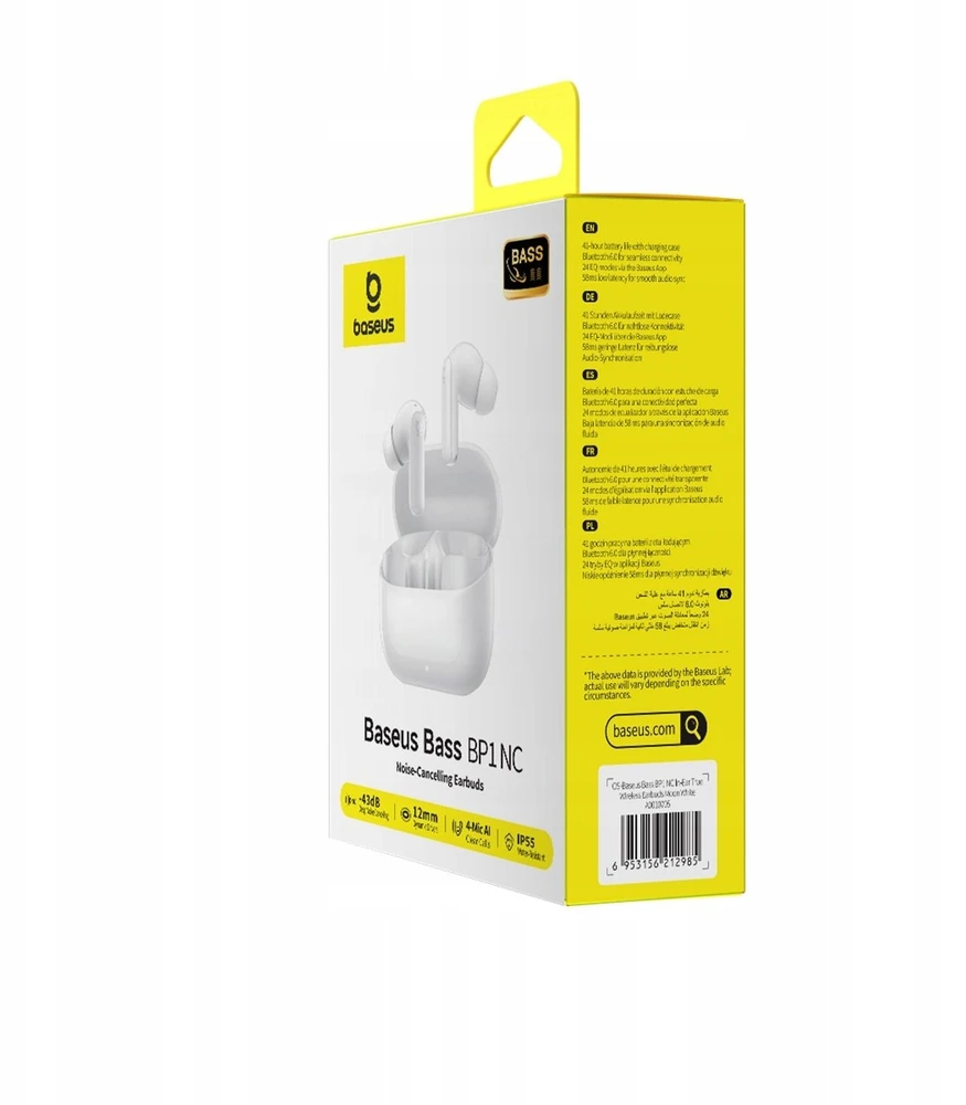 Ausinės Baseus Bass BP1 NC In-Ear TWS Baltas (A0010705)