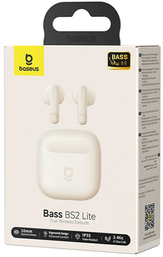 Baseus Ausinės belaidės Įstatomos į ausis (į ausis įkišamos tipo) ausinės Bass BS2 Lite TWS - rožinė