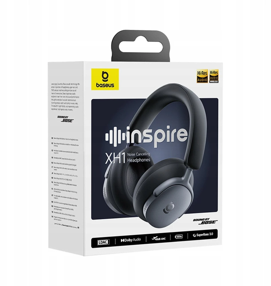 Ausinės „Baseus Inspire XH1 Sound by Bose Juoda“