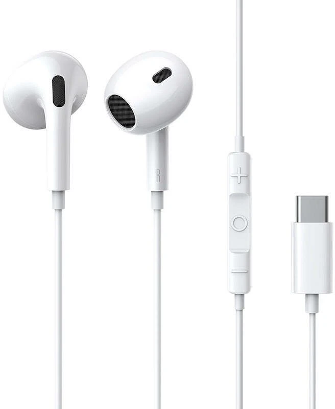 Baseus Ausinės su mikrofonu 1.1m (USB-C kištukas) Encok CZ17, baltos