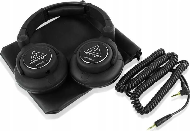 Behringer HPX6000 Ausinės be mikrofono ir ausinės su mikrofonu Vielinis Su lankeliu Juoda
