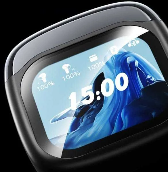 Belaidės ausinės AWEI TP100 ENC Bluetooth 5.4 TWS + docking station juodos spalvos