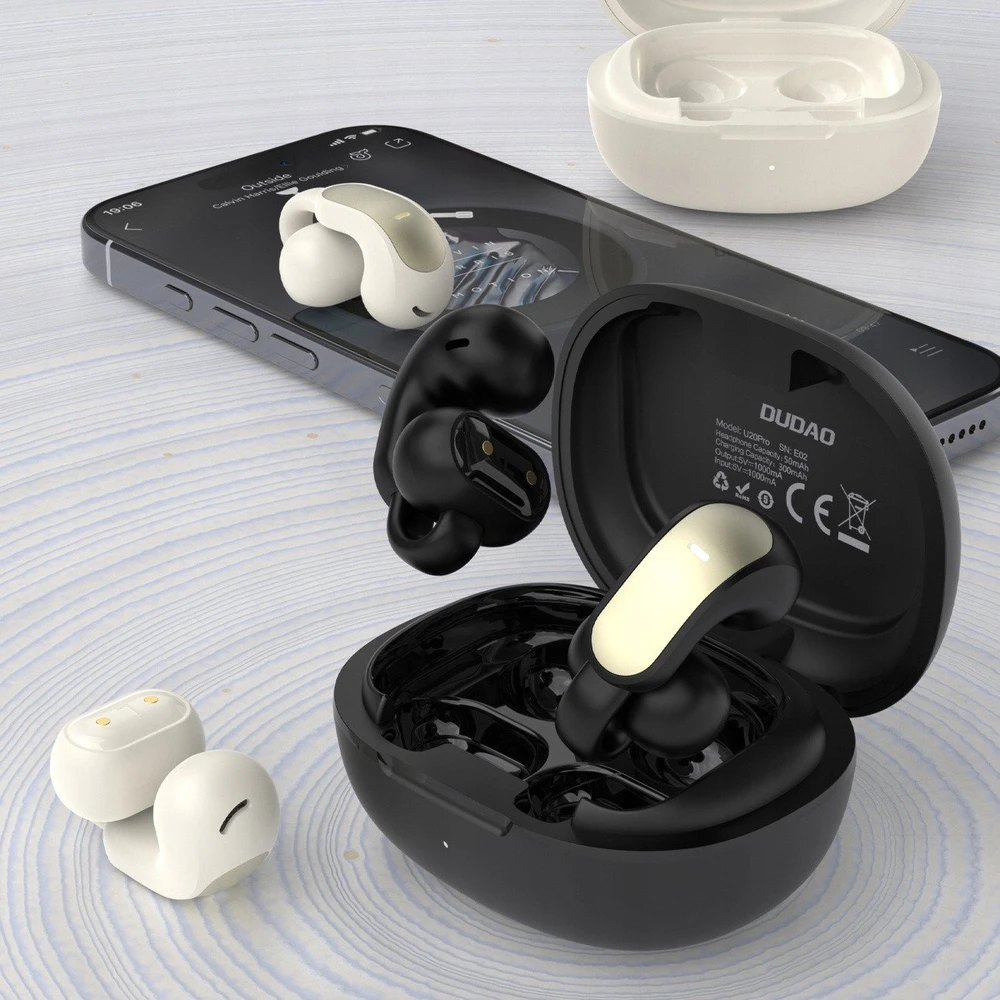 Dudao U20 Pro TWS Bluetooth belaidės ausinės – juodos spalvos