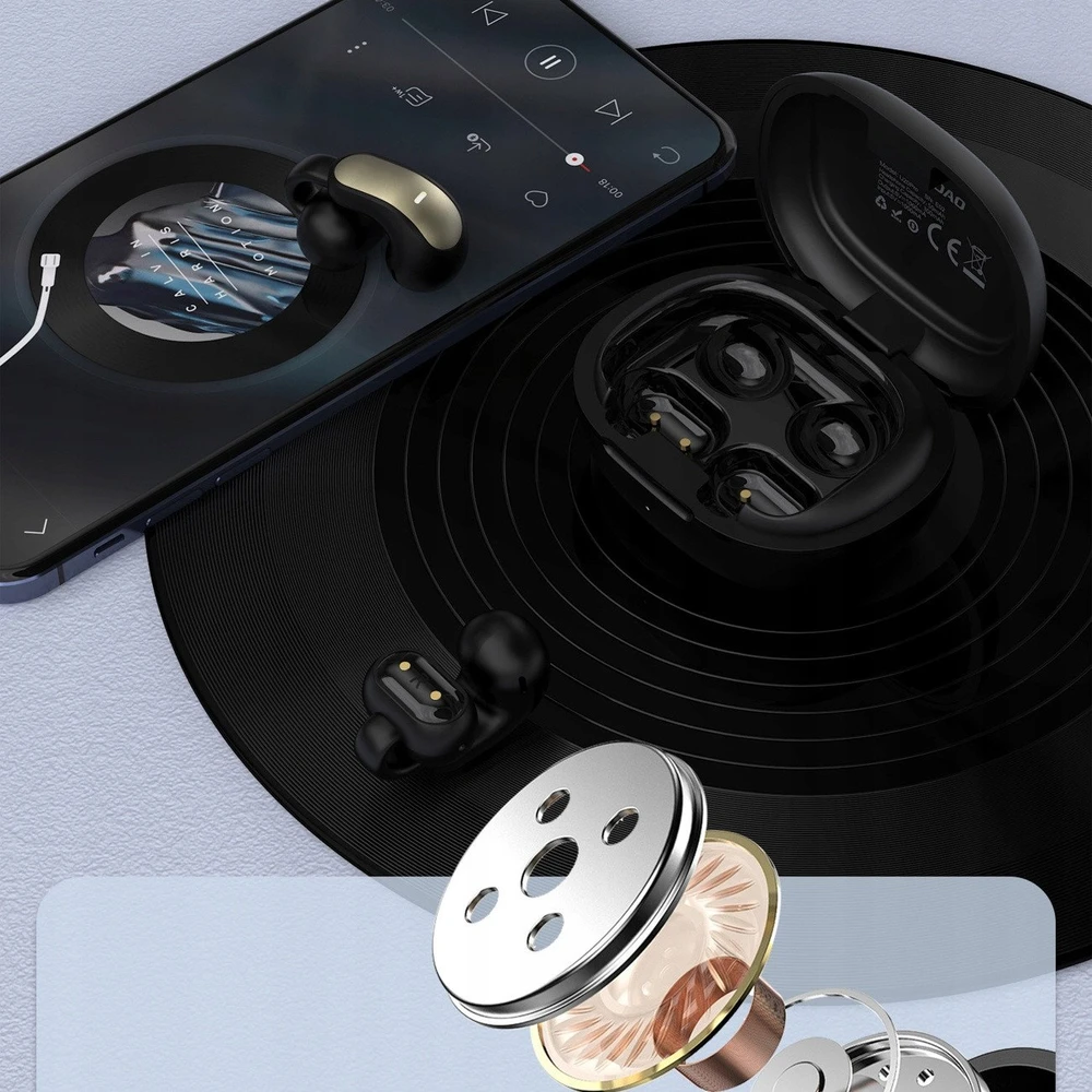 Dudao U20 Pro TWS Bluetooth belaidės ausinės – juodos spalvos